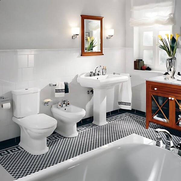 VILLEROY ET BOCH - WC à poser  Hommage + abattant - large