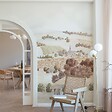 99DECO - Papier peint panoramique - Campagne - Rouge - intissé : 150g/m² - 7 lés : 336x270cm - vignette