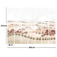 99DECO - Papier peint panoramique - Campagne - Rouge - intissé : 150g/m² - 7 lés : 336x270cm - vignette