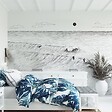 99DECO - Papier peint panoramique - Vagues - Noir - intissé : 150g/m² - 7 lés : 336x270cm - vignette