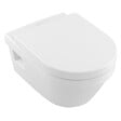 VILLEROY ET BOCH - Pack WC suspendu sans bride  Architectura + abattant + plaque blanche + bâti Grohe - vignette