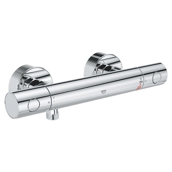 GROHE - Grohe - Mitigeur thermostatique douche Grohtherm 800 + barre de douche + porte savon + douchette Tempesta - large