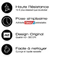 99DECO - Contremarches PVC pour escalier - noir - Lot de 5 (18x100 cm) - vignette
