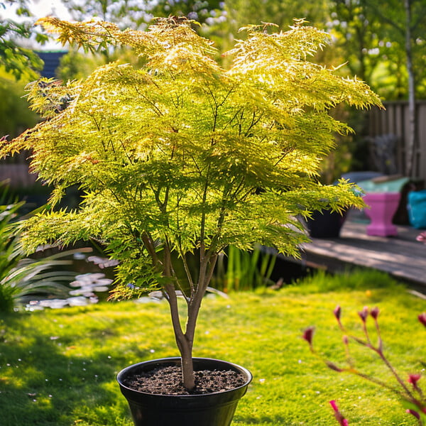 PLANT IN A BOX - Érable du Japon - Acer palmatum 'Orange Dream' - Hauteur 35-55cm - ⌀15cm - large