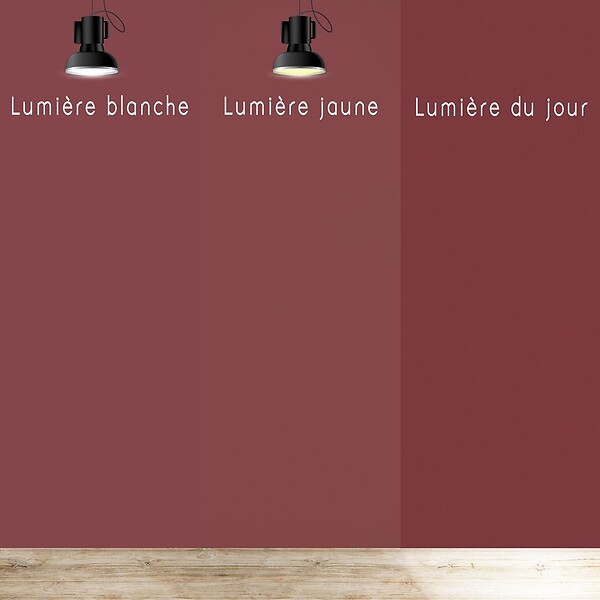 99DECO - Peinture Mur Velours - Bordeaux - Interieur - 2,5l - large