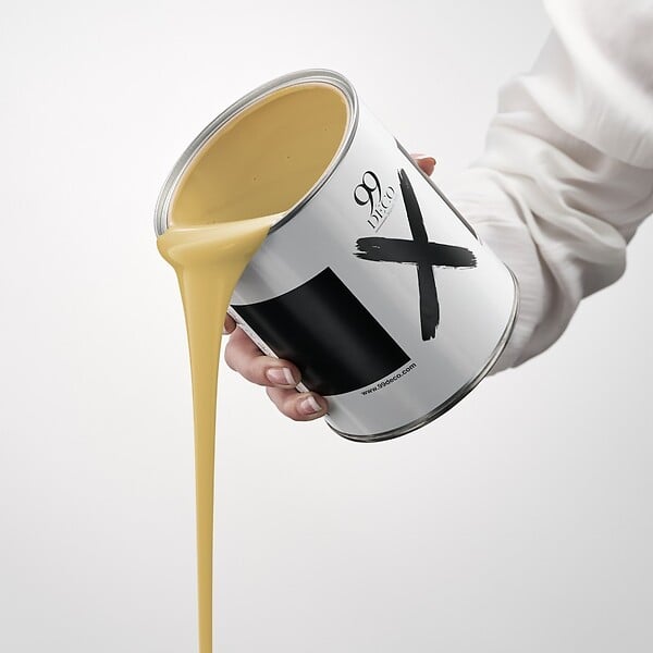 99DECO - Peinture Mur Velours - Jaune Pastel - Interieur - 2,5l - large