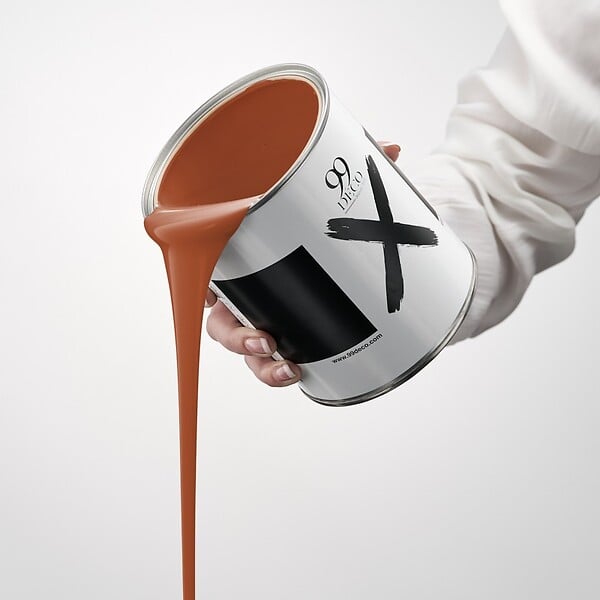 99DECO - Peinture Mur Velours - Brique - Interieur - 1l - large