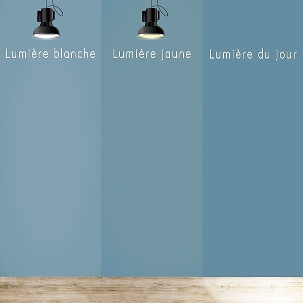 99DECO - Peinture Mur Velours - Bleu Acier - Interieur - 2,5l - large