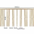 99DECO - Kit de moulures murales pour étagère en bois - Pin Sylvestre abouté - Izia - Prêt à coller et peindre - vignette