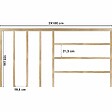 99DECO - Kit de moulures murales pour étagère en bois - Pin Sylvestre abouté - Mia - Prêt à coller et peindre - vignette