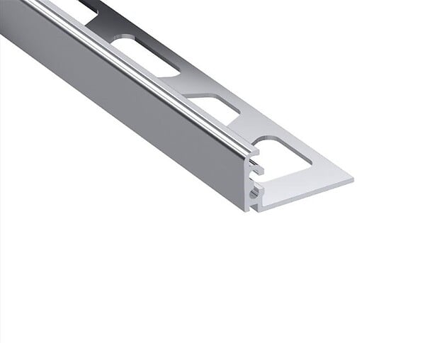 SCHLUTER - Profilé de finition décoratif JOLLY-A 125 - Coloris: alu laiton anodisé brossé - hauteur: 12,5mm - longueur: 2,5ML - large