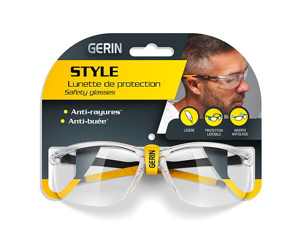 GERIN - Lunettes incolore broche confort style - large