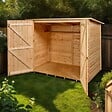 HABRITA - Abri de jardin en bois Eden - L.220xH.162xP.125cm - vignette