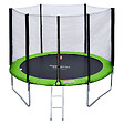 HAPPY GARDEN - Pack Premium Trampoline 305cm réversible vert / bleu ADELAÏDE + filet, échelle, bâche et kit d'ancrage - vignette