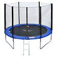 HAPPY GARDEN - Pack Premium Trampoline 305cm réversible bleu / vert ADELAÏDE + filet, échelle, bâche et kit d'ancrage - vignette