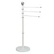 MSV - Porte serviette 3 branches epoxy blanc - vignette