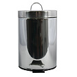 MSV - Poubelle de salle de bain Inox miroir - 5 L avec pédale - vignette