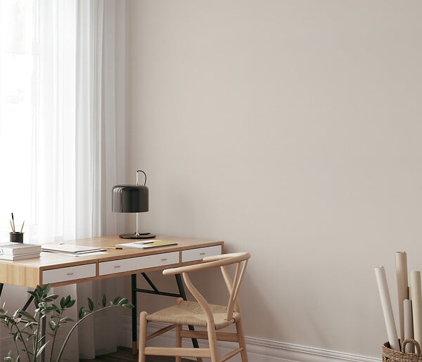 ERISMANN - Papier peint intissé grainé coloris beige - large
