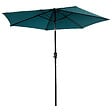 HAPPY GARDEN - Parasol droit HAPUNA rond 2,70m de diamètre bleu - vignette
