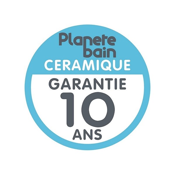 PLANETE BAIN - Lavabo colonne rétro 80 cm en céramique blanc - large