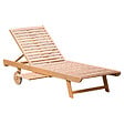 HAPPY GARDEN - Bain de soleil pliant en acacia KANAWA - vignette