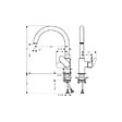HANSGROHE - Evier 1 bac S21 inox + robinet de cuisine Vernis Blend M35 210 chromé - vignette