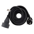 ZENITECH - Lot de 6 prolongateurs 16A 2P+T HO5VV-F 3G1,5mm² - noir 3m - Zenitech - vignette