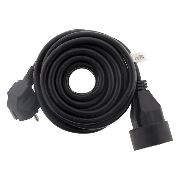 ZENITECH - Lot de 6 prolongateurs 16A 2P+T HO5VV-F 3G1,5mm² - noir 5m - Zenitech - large