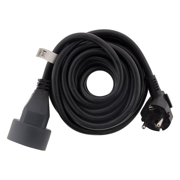 ZENITECH - Lot de 6 prolongateurs 16A 2P+T HO5VV-F 3G1,5mm² - noir 5m - Zenitech - large