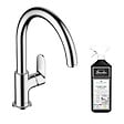 HANSGROHE - Robinet de cuisine Vernis Blend M35 210 chromé + nettoyant Briochin - vignette