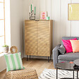 HAPPY GARDEN - Vaisselier en bois 2 portes 80cm STINNA - vignette