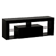 HAPPY GARDEN - Meuble TV 140cm noir à LED DARYL - vignette