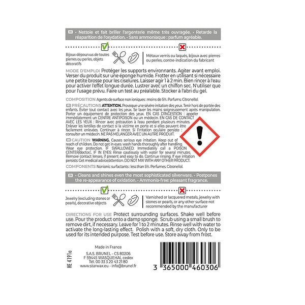 STARWAX - Nettoyant Argent 250ml - large