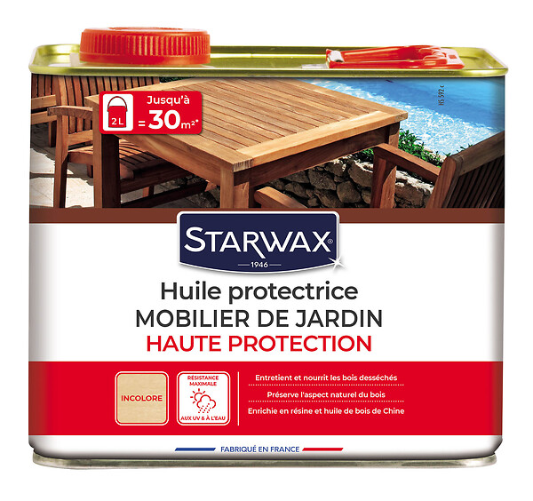 STARWAX - Huile protectrice teck et bois exotiques - 2L - large