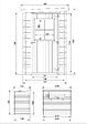 TIMBELA - Abri de jardin en bois - H198 x l239 x L144 cm / 2.63 m2 AVEC SOL TRAITÉ - M306+M306G - vignette