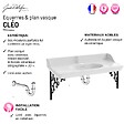 JACOB DELAFON - Pack plan vasque suspendu Cléo 1889 + siphon chromé - vignette