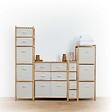 5 FIVE SIMPLY SMART - Meuble Étagère en Bambou avec 5 paniers H 144.3 cm - vignette