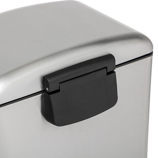 5 FIVE SIMPLY SMART - Poubelle 20 Litres  en Inox ouverture à pédale - large