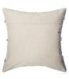 ATMOSPHERA - Housse de coussin  en coton Beige lin tufté 40 x 40 cm - vignette