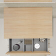 GODART - Meuble salle de bain 70 cm pour vasque à poser - Effet chêne sonoma - A suspendre - Karaib 2 - vignette