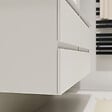 GODART - Meuble salle de bain 140 cm - Double vasque Solid surface - Blanc mat - A suspendre - Karaib 2 - vignette