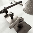 ESSEBAGNO - Molette colonne de douche encastrée mécanique façon inox - vignette