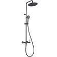 ESSEBAGNO - Lollipop II colonne de douche mécanique noire mat 250 - vignette