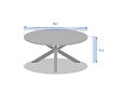 HESPERIDE - Table de jardin ronde alu/acacia Oriengo Graphite - 8 places - Hespéride - vignette