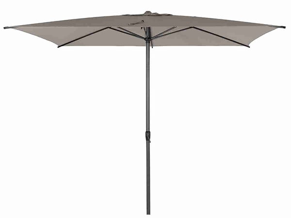 HESPERIDE - Parasol droit rectangulaire Loompa Taupe - 3 x 2 m - Hespéride - large