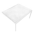 DAVID FERMETURES - Pergola bioclimatique Xenon II perpendiculaire (Vérin à Télécommande + LED 3 côtés - Blanc - 5,043 x 4,00m) - vignette