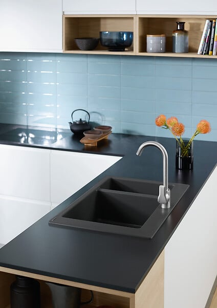 HANSGROHE - Mitigeur haut pour évier MySport - Chrome - H.332mm - large