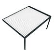 DAVID FERMETURES - Pergola bioclimatique Xenon II perpendiculaire (Vérin à Télécommande - Gris anthracite / Blanc - 6,093 x 3,00m) - vignette