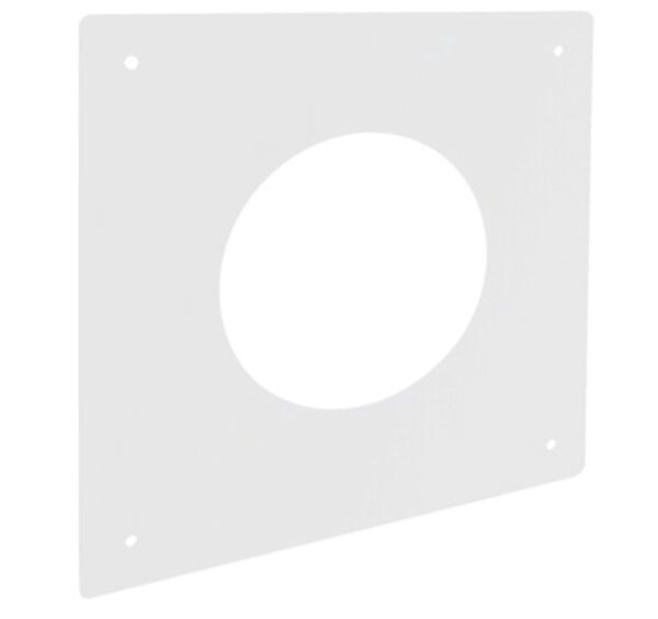 JONCOUX - Plaque de propreté - 400x400MM - blanche - pour conduit de diamètre 125MM - large