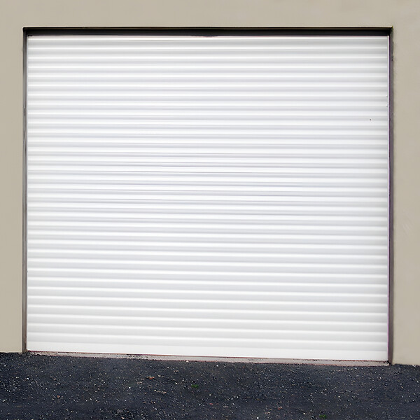 DAVID FERMETURES - Porte de Garage enroulable Aluminium (3000 x 2800 mm - Cherubini - Kit Zone privée - RAL9016 - Blanc signalisation) - large